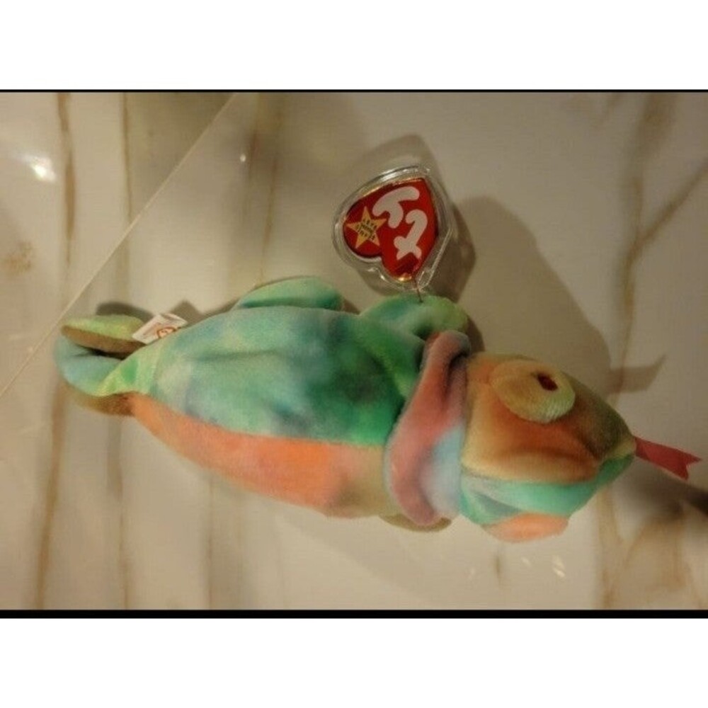 Ty Beanie Babies Rainbow The Chameleon